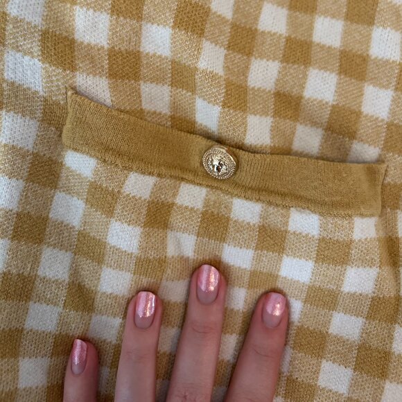 Plaid Joie Cardigan - Picture 6 of 8